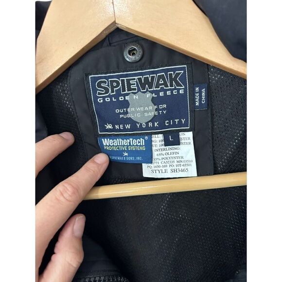 Spiewak Golden Fleece NYC Public Safety Outerwear Full Zip Weatherproof Jacket L - Picture 4 of 8